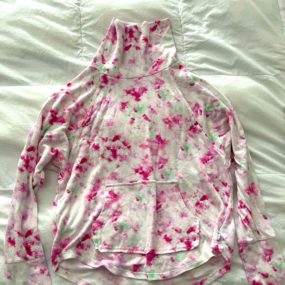 Girls gap kids slouchy turtleneck with pocket size XL (12) EUC